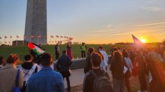 تظاهرة في واشنطن تضامنا مع شعبنا وتنديدا بجرائم الاحتلال