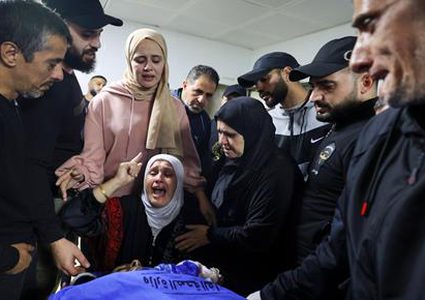 تشييع جثمان الشهيد رابي إلى مثواه الأخير في قلقيلية