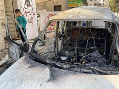 مشاهد الدمار الذي خلفه عدوان الاحتلال على مدينة نابلس، واستشهد خلالها خمسة شبان