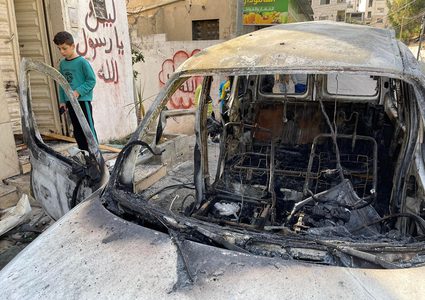 مشاهد الدمار الذي خلفه عدوان الاحتلال على مدينة نابلس، واستشهد خلالها خمسة شبان