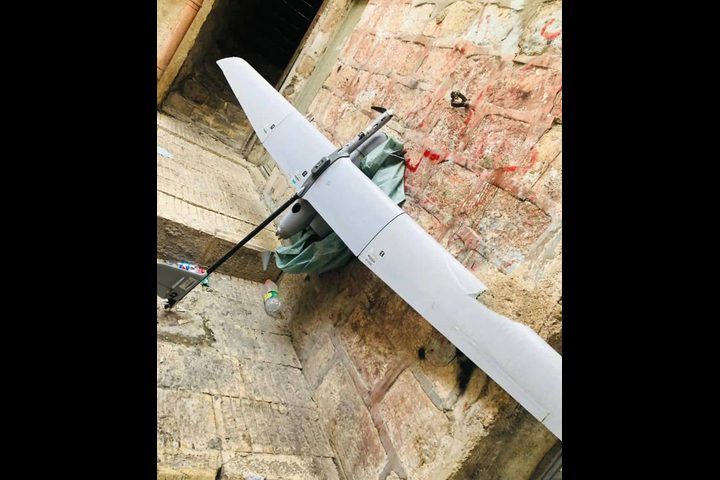 سقوط طائرة استطلاع إسرائيلية في نابلس