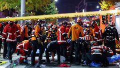 مصرع 59 شخصا وإصابة 150 بتدافع خلال احتفال في سيول