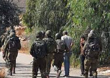 الاحتلال يعتقل مواطنا ونجله من عناتا