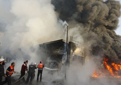 مصرع 9 أشخاص وإصابة 13 بإنفجار صهريج في بغداد