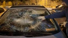 مستوطنون يهاجمون مركبات المواطنين جنوب نابلس