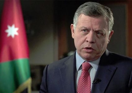 العاهل الأردني: يجب تكثيف العمل من أجل تحقيق السلام على أساس حل الدولتين