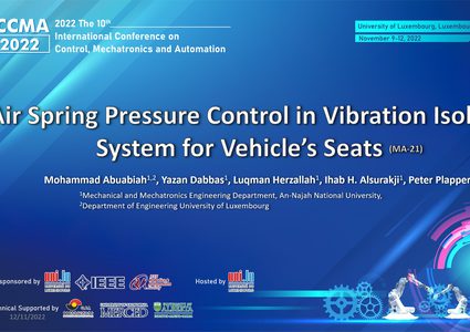 جامعة النجاح تشارك بورقة علمية خلال مؤتمر دولي بجامعة لوكسمبورج