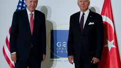 بايدن يلتقي أردوغان ويؤكد دعم إدارته بيع مقاتلات “إف-16” إلى تركيا