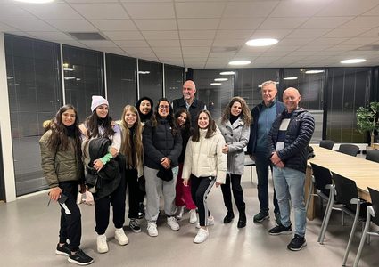 وفد رياضي من عمادة شؤون الطلبة في جامعة النجاح يصل إلى النرويج