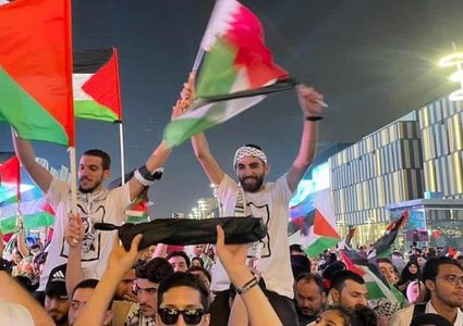 فلسطين حاضرة بقوة في فعاليات كأس العالم بقطر