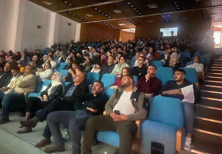 حفل افتتاح فعاليات كأس العالم، في جامعة النجاح الوطنية وبالتعاون مع مركز بلدية نابلس الثقافي "حمدي منكو"، ويتخللها استوديو تحليلي خاص بين الشوطين.