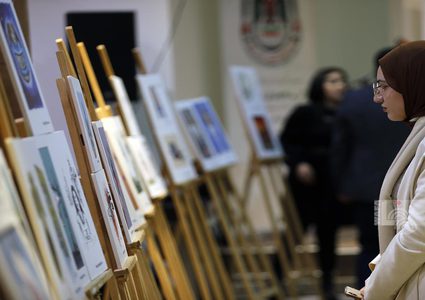 افتتاح معرض الكاريكاتير العالمي "حرية الصحافة في فلسطين"