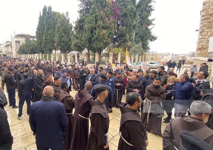 وصول حارس الأراضي المقدسة إلى بيت لحم