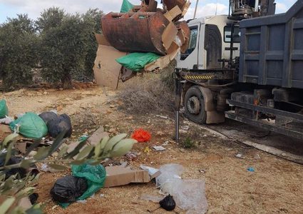 ضبط نفايات طبية خطيرة مهربة من المستوطنات في سلفيت