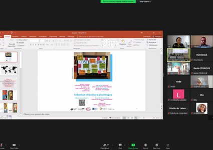 طلبة وخريجو قسم اللغة الفرنسية يشاركون في ورشة الكتابة الابداعية الدولية