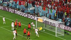 منتخب المغرب يهزم بلجيكا ويقترب من تكرار انجاز مونديال 86