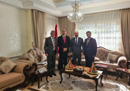 النائب العام يبحث مع سفير المغرب تعزيز التعاون القضائي