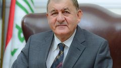 الرئيس العراقي يؤكد ضرورة العمل المشترك لإنهاء معاناة الشعب الفلسطيني