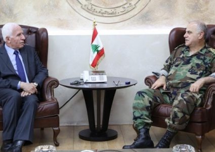 الأحمد يبحث مع قائد الجيش اللبناني الأوضاع العامة في لبنان والمنطقة