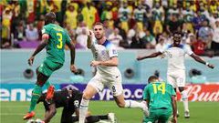 إنجلترا تفوز على السنغال بتسجيل 3 أهداف مقابل لا شيء