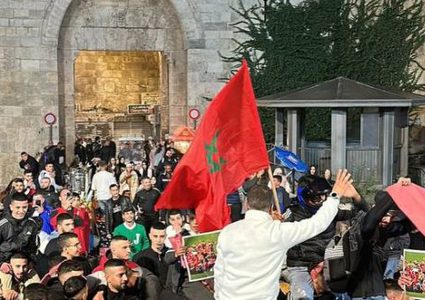 قوات الاحتلال تقمع المحتفلين بفوز المنتخب المغربي في القدس