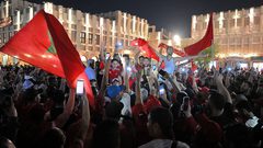 فلسطين تحتفل بالتأهل التاريخي للمغرب