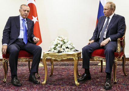 أردوغان بحث مع بوتين تصدير سلع أخرى عبر ممر الحبوب