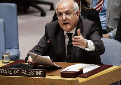 منصور يشدد على الحاجة الملحة لتوفير الحماية الدولية للشعب الفلسطيني