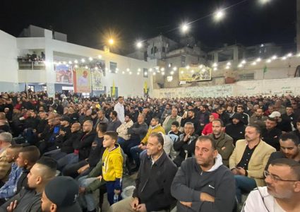 مهرجان تأبين للشهيد فاروق سلامة في مخيم جنين