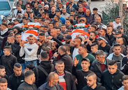 تشييع جثمان الشهيد سلامة شرايعة في بلدة بيرزيت