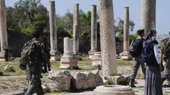 مستوطنون يقتحمون الموقع الأثري في سبسطية