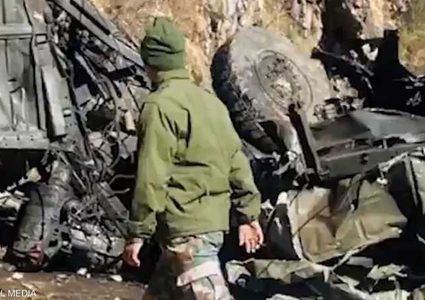 مقتل ١٦ عسكريا في حادث مروري في الهند