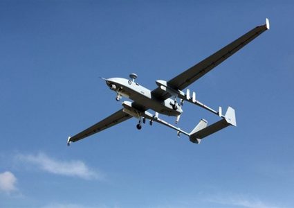 سقوط طائرة بدون طيار في غزة