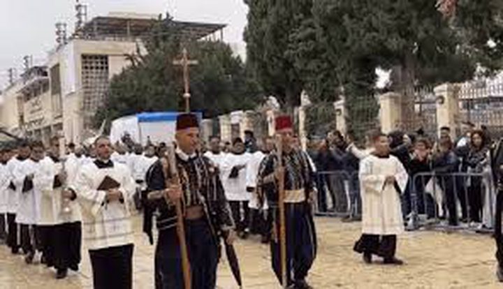 وصول موكب بطريرك القدس للاتين إلى بيت لحم