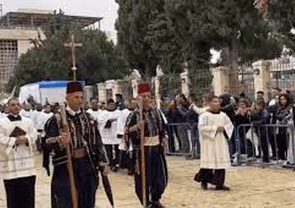 وصول موكب بطريرك القدس للاتين إلى بيت لحم