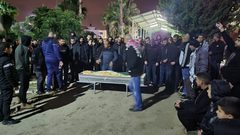 تشييع جثمان الشهيد بدير في كفر قاسم