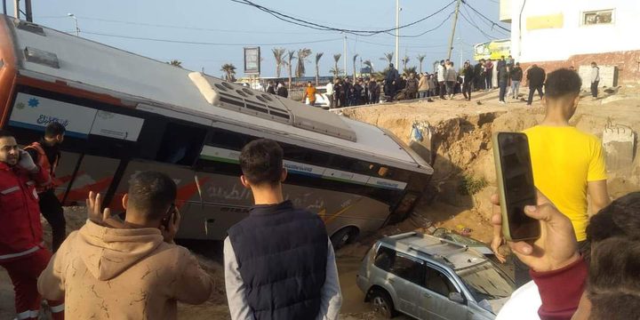 عشر اصابات في حادث سير في غزة