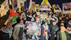 إيقاد شعلة الانطلاقة الـ58 بميدان الشهيد أبو عمار في جنين