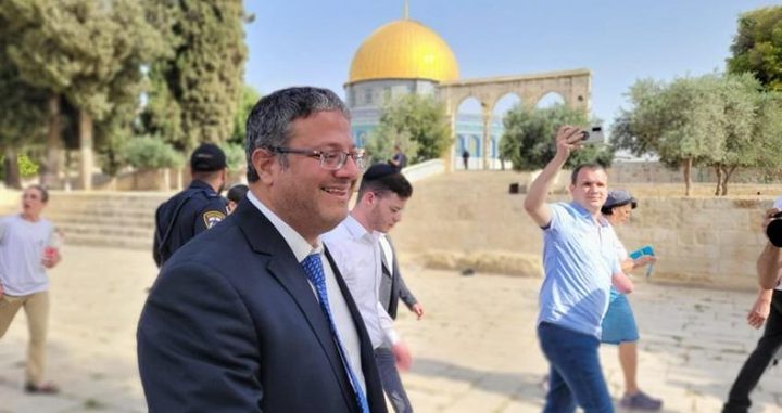 المتطرف بن غفير يعتزم اقتحام المسجد الأقصى خلال الأسبوع الجاري