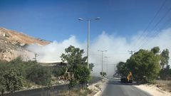 نابلس: أهالي المنطقة الشرقية يحتجون ويغلقون مكب الصيرفي