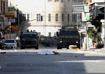 اعتقالات و إصابات خلال اقتحام الاحتلال مدينة نابلس