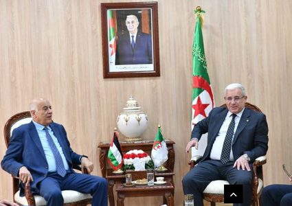 الرجوب يطلع رئيس المجلس الشعبي الوطني الجزائري على آخر التطورات السياسية