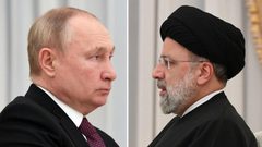 بوتين يجري محادثات مع الرئيس الإيراني إبراهيم رئيسي