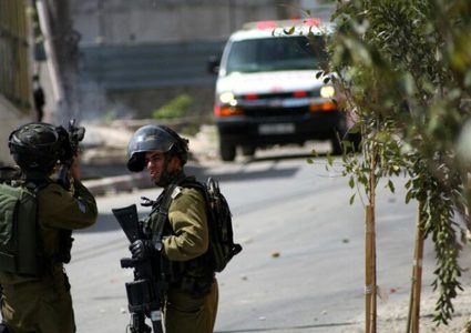 اصابة شاب برصاص الاحتلال في الرأس  وسط مدينة الخليل