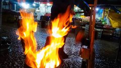 جانب من أجواء المنخفض الجوي في مدينة رام الله،مساء اليوم الثلاثاء.

تصوير: عبدالله عبيد