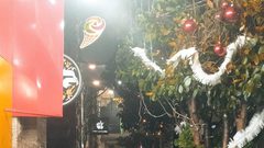 جانب من أجواء المنخفض الجوي في مدينة رام الله،مساء اليوم الثلاثاء.

تصوير: عبدالله عبيد