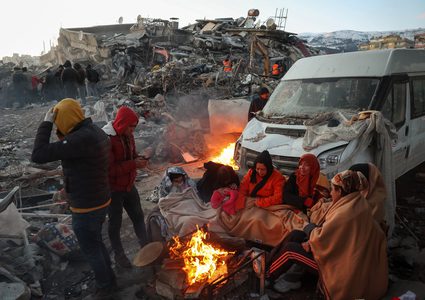 اندلاع حصيلة ضحايا زلزال تركيا الى ٢٢ ألف