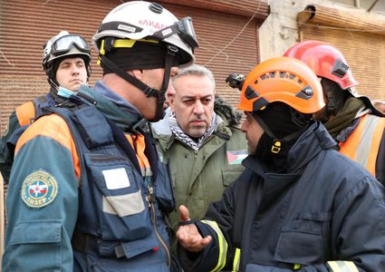 فريق التدخل الفلسطيني مستمر في عملياته الاغاثية والإنسانية في سوريا وتركيا