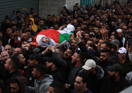 تشييع جثمان الشهيد الطفل قصي واكد في جنين