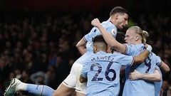 مانشستر سيتي يحسم قمة أرسنال وينتزع منه الصدارة